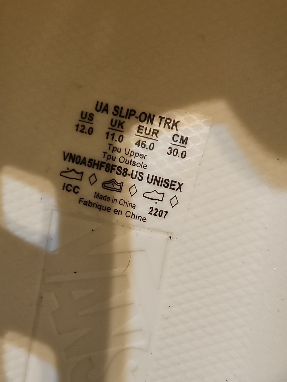 Vans Men's White Perforated Slip-On Platform Clog - Picture 10 of 11